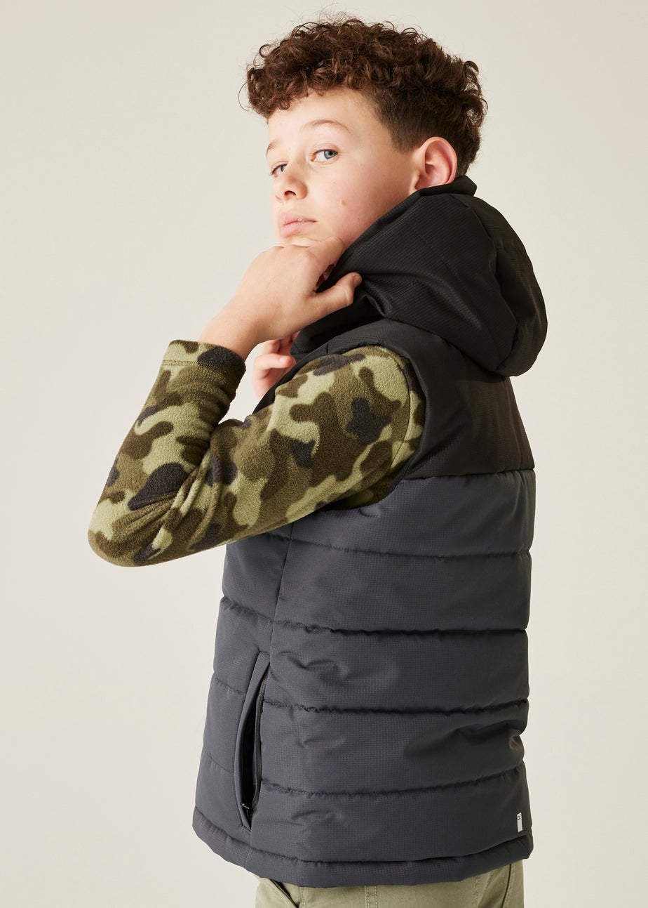 Regatta Black/Grey Kids' Lofthouse Lightweight Bodywarmer (3-16yrs)
