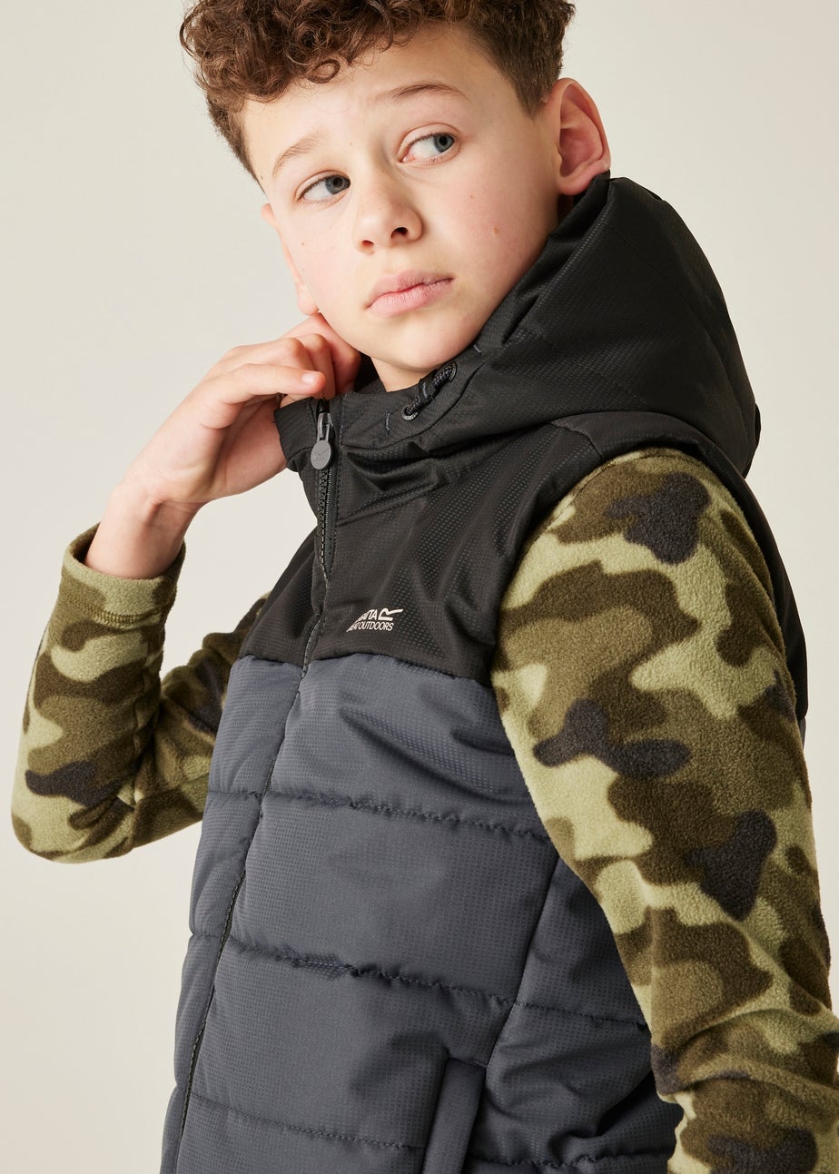 Regatta Black/Grey Kids' Lofthouse Lightweight Bodywarmer (3-16yrs)