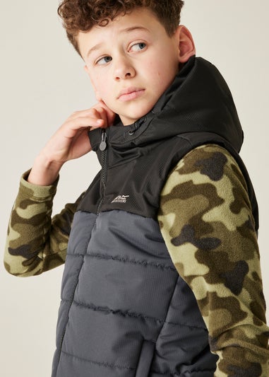 Regatta Black/Grey Kids' Lofthouse Lightweight Bodywarmer (3-16yrs)