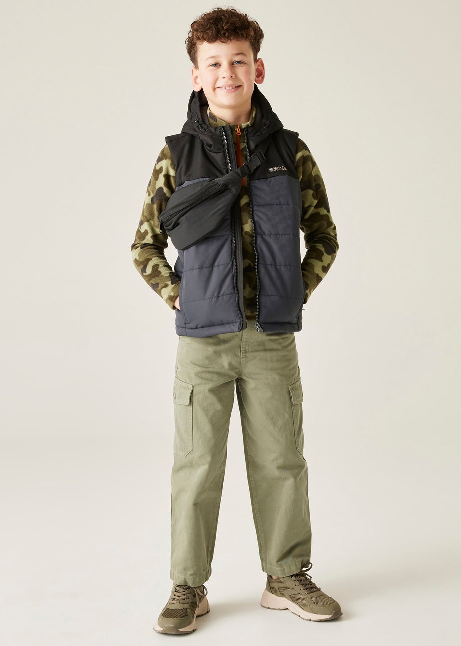 Regatta Black/Grey Kids' Lofthouse Lightweight Bodywarmer (3-16yrs)