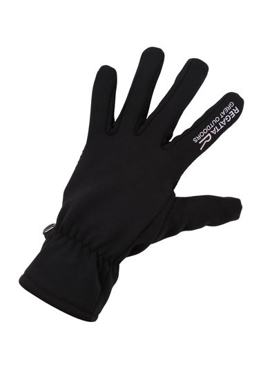 Regatta Black Touchtip Tech Extol II Stretch Gloves