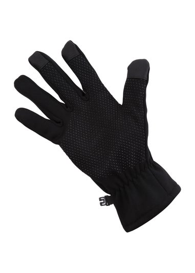 Regatta Black Touchtip Tech Extol II Stretch Gloves