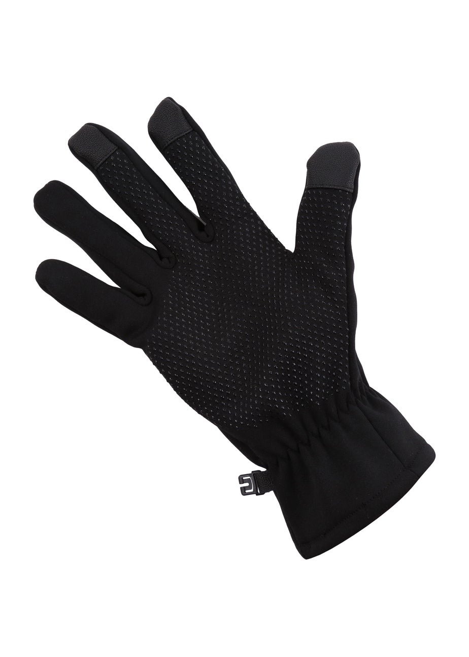 Regatta Black Touchtip Tech Extol II Stretch Gloves