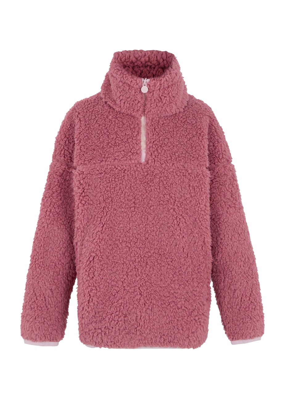 Regatta Dusty Pink Kids' Kaliza Half Zip Stretch Fleece (3-16yrs)