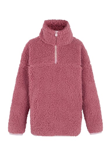 Regatta Dusty Pink Kids' Kaliza Half Zip Stretch Fleece (3-16yrs)