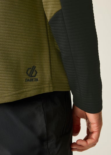 Dare2B Black/Green Dignify IV Core Stretch Midlayer