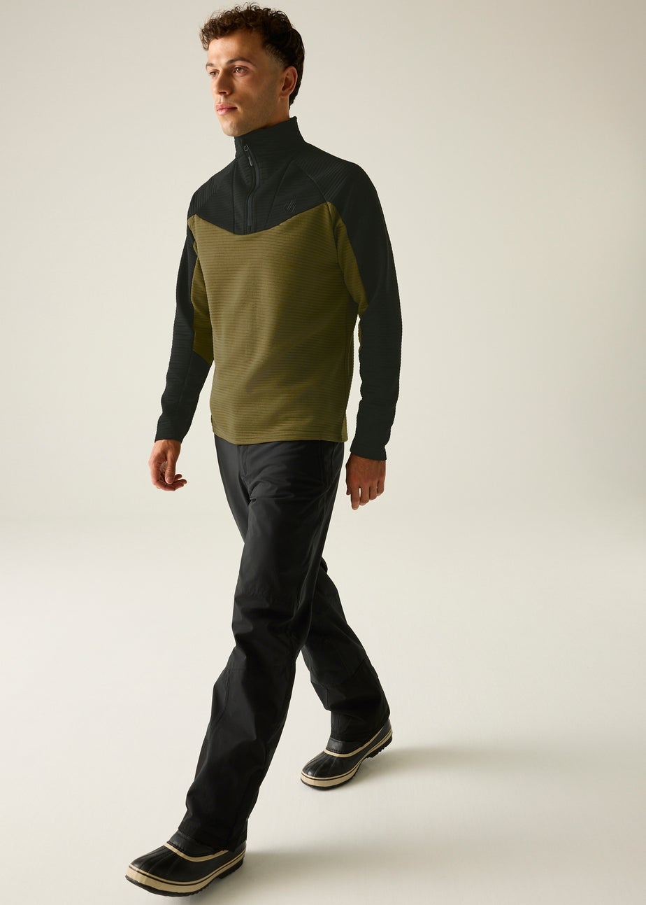 Dare2B Black/Green Dignify IV Core Stretch Midlayer