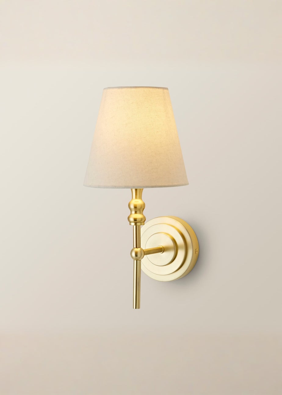 ValueLights Maggie Brushed Gold Wall Light