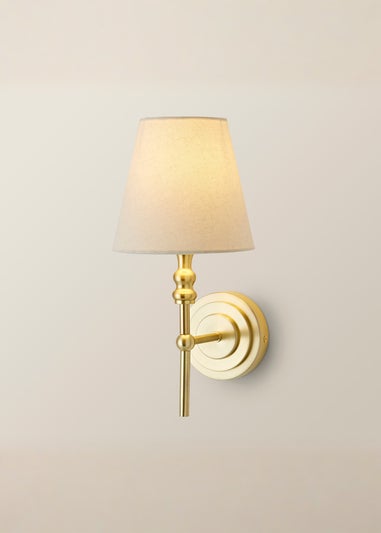 ValueLights Maggie Brushed Gold Wall Light