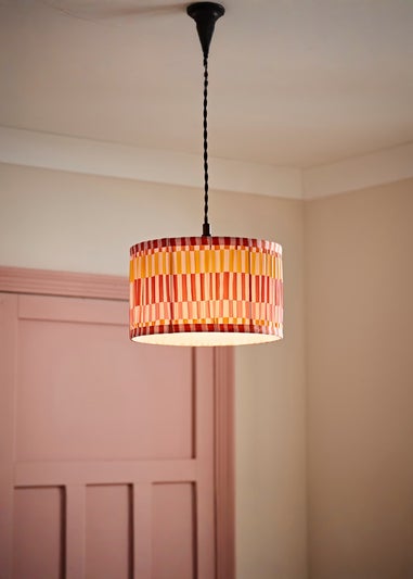 ValueLights Rae Small Pink Pleated Easy Fit Lampshade