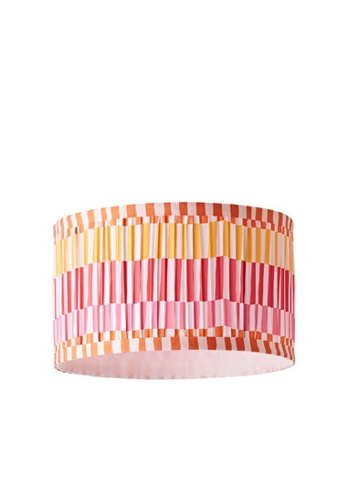 ValueLights Rae Small Pink Pleated Easy Fit Lampshade