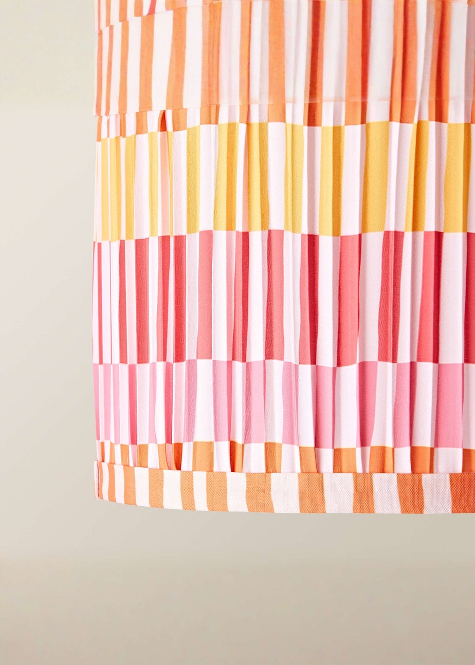 ValueLights Rae Small Pink Pleated Easy Fit Lampshade