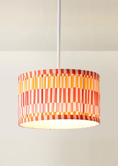 ValueLights Rae Small Pink Pleated Easy Fit Lampshade