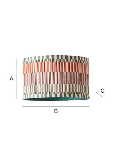 ValueLights Rae Small Multicoloured Easy Fit Lampshade