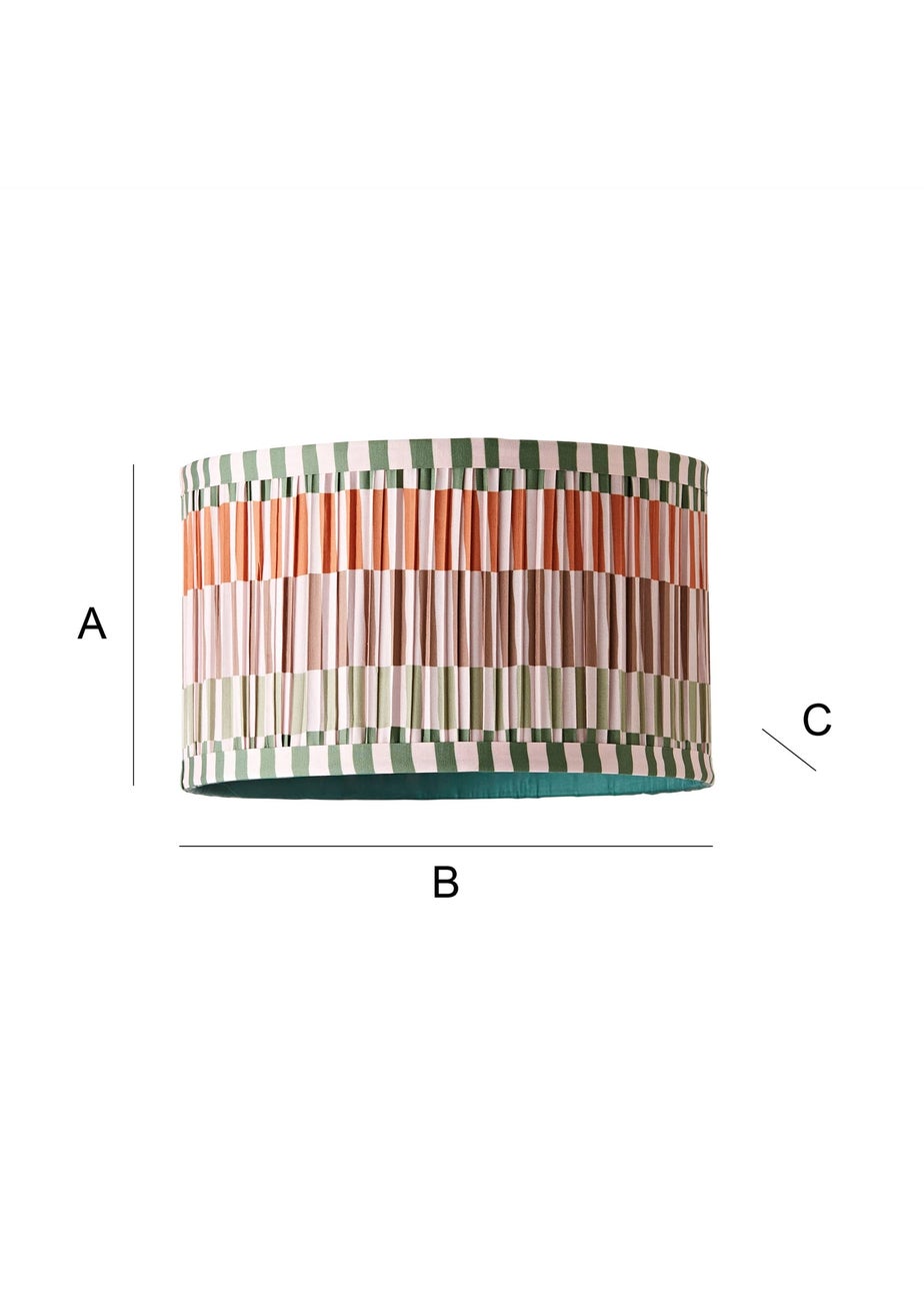 ValueLights Rae Small Multicoloured Easy Fit Lampshade