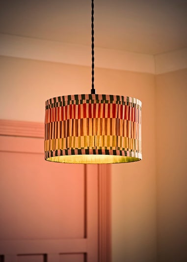 ValueLights Rae Small Multicoloured Easy Fit Lampshade