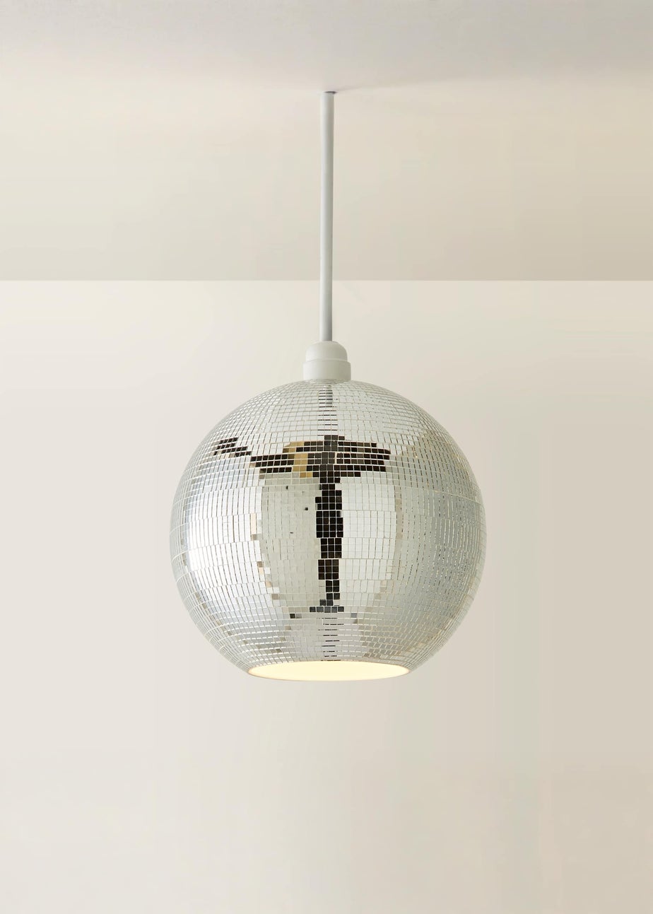 ValueLights Dolly Silver Disco Ball Easy Fit Lampshade