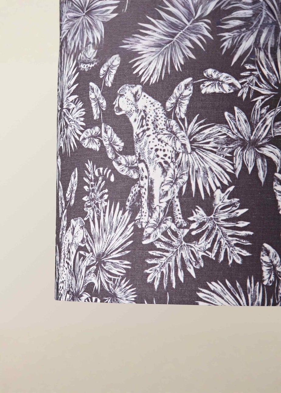 ValueLights Ariella Black Animal Print Easy Fit Lampshade