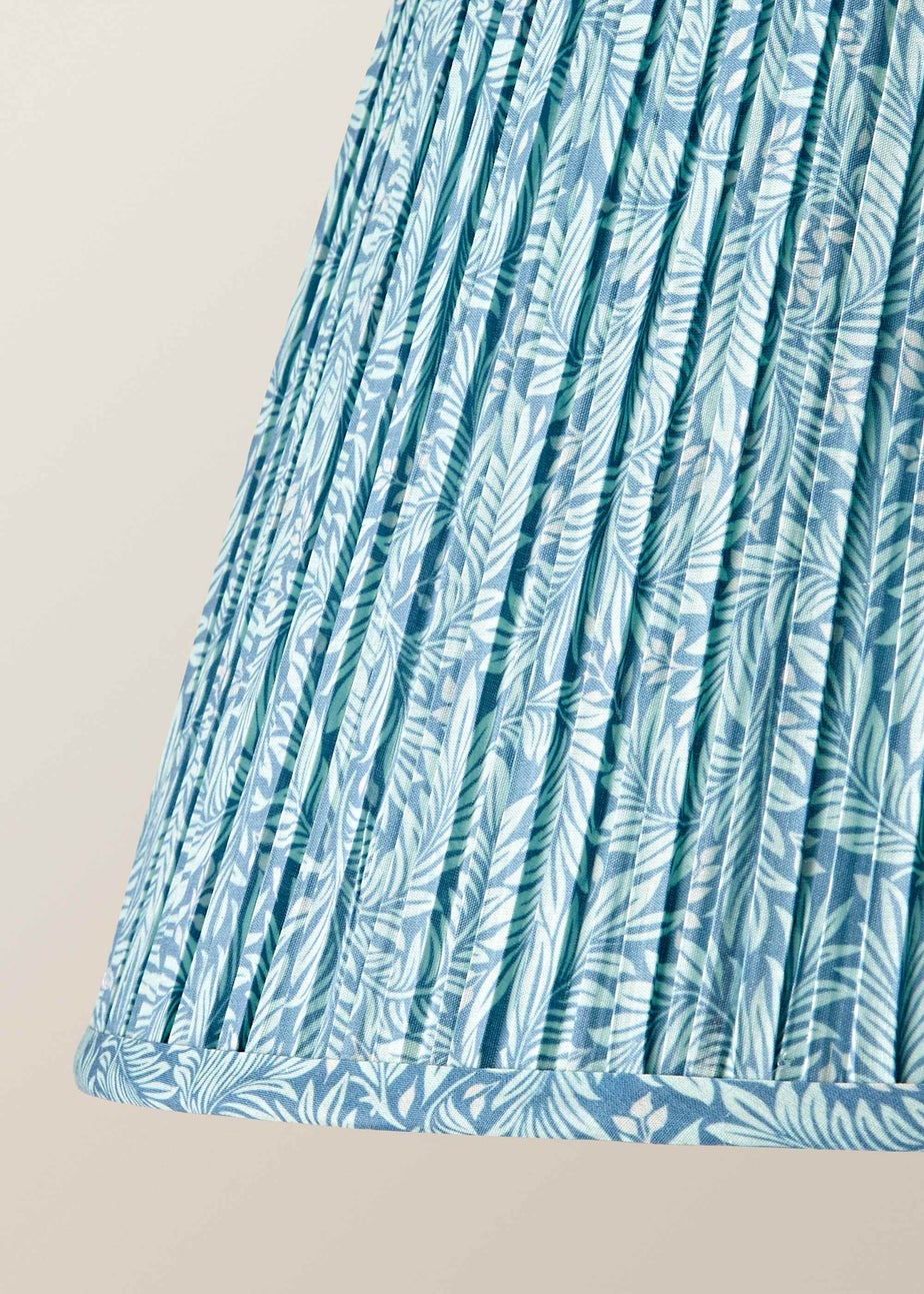 ValueLights Alba Blue Leaf Large Easy Fit Lampshade