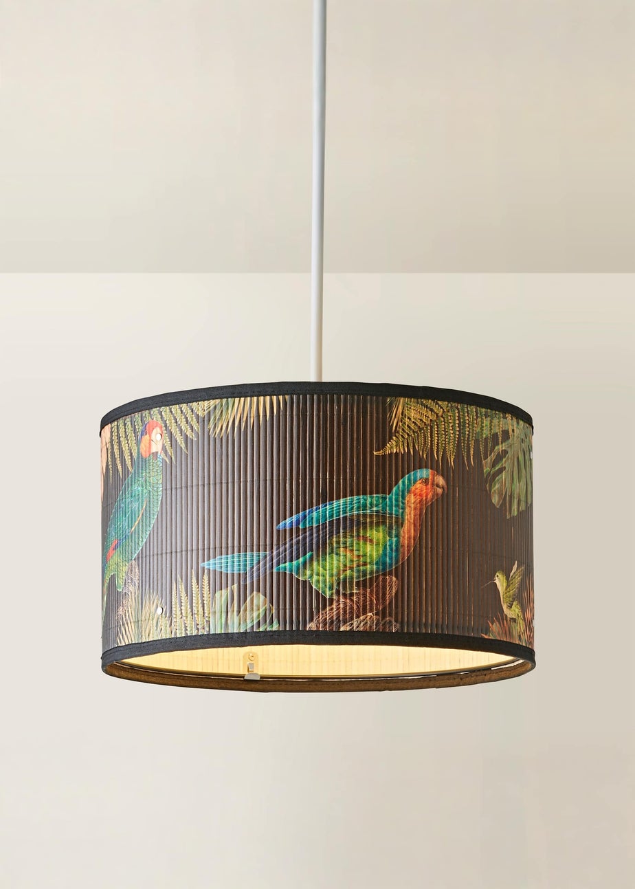ValueLights Daintree Medium Dark Jungle Bamboo Easy Fit Lampshade