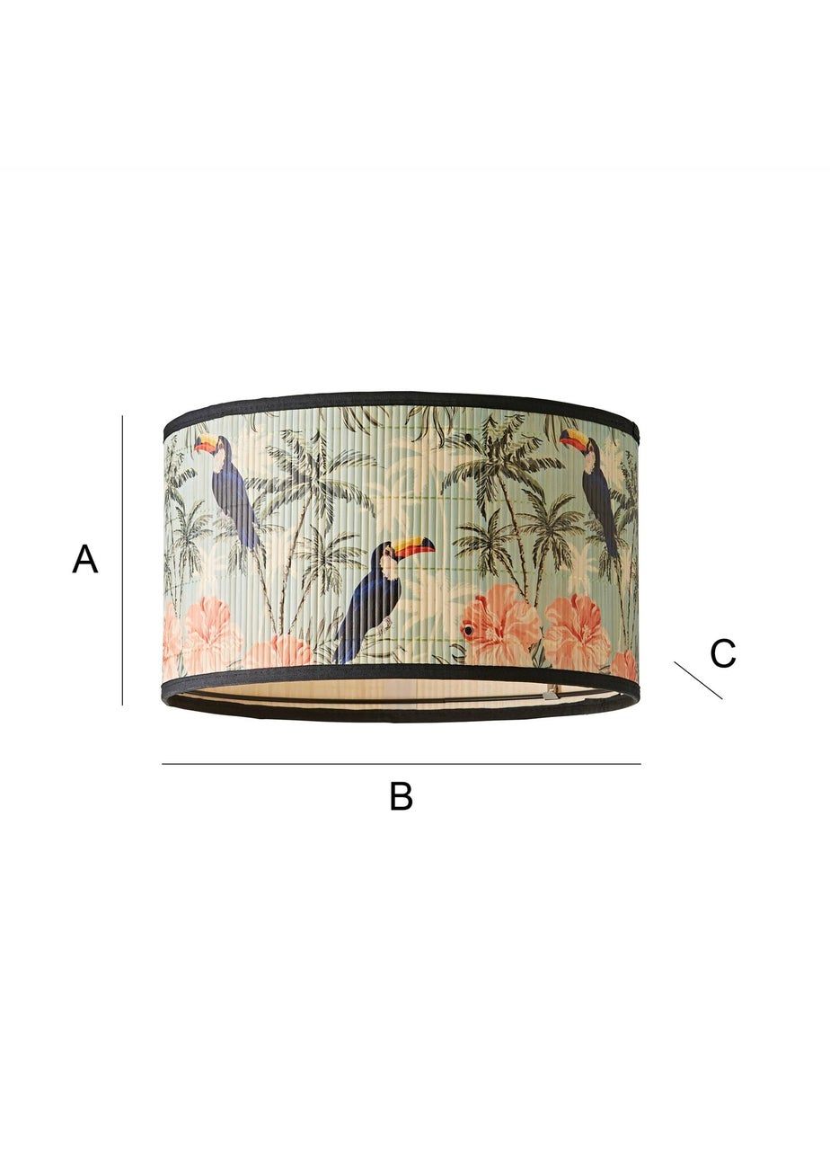 ValueLights Daintree Medium Jungle Bamboo Easy Fit Lampshade