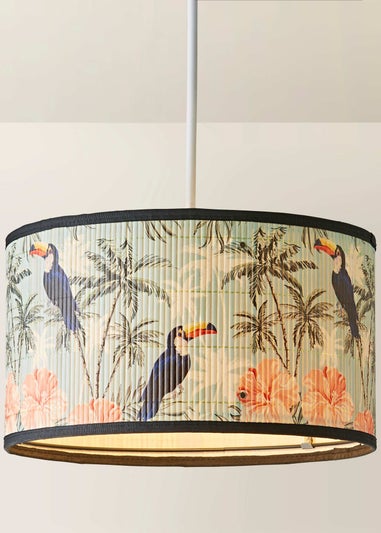 ValueLights Daintree Medium Jungle Bamboo Easy Fit Lampshade