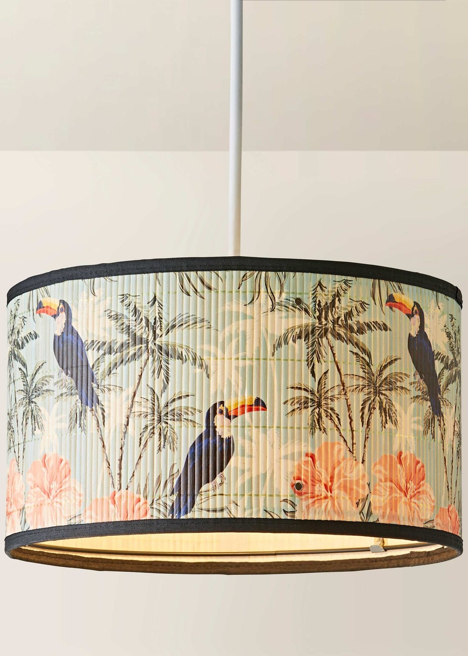 ValueLights Daintree Medium Jungle Bamboo Easy Fit Lampshade