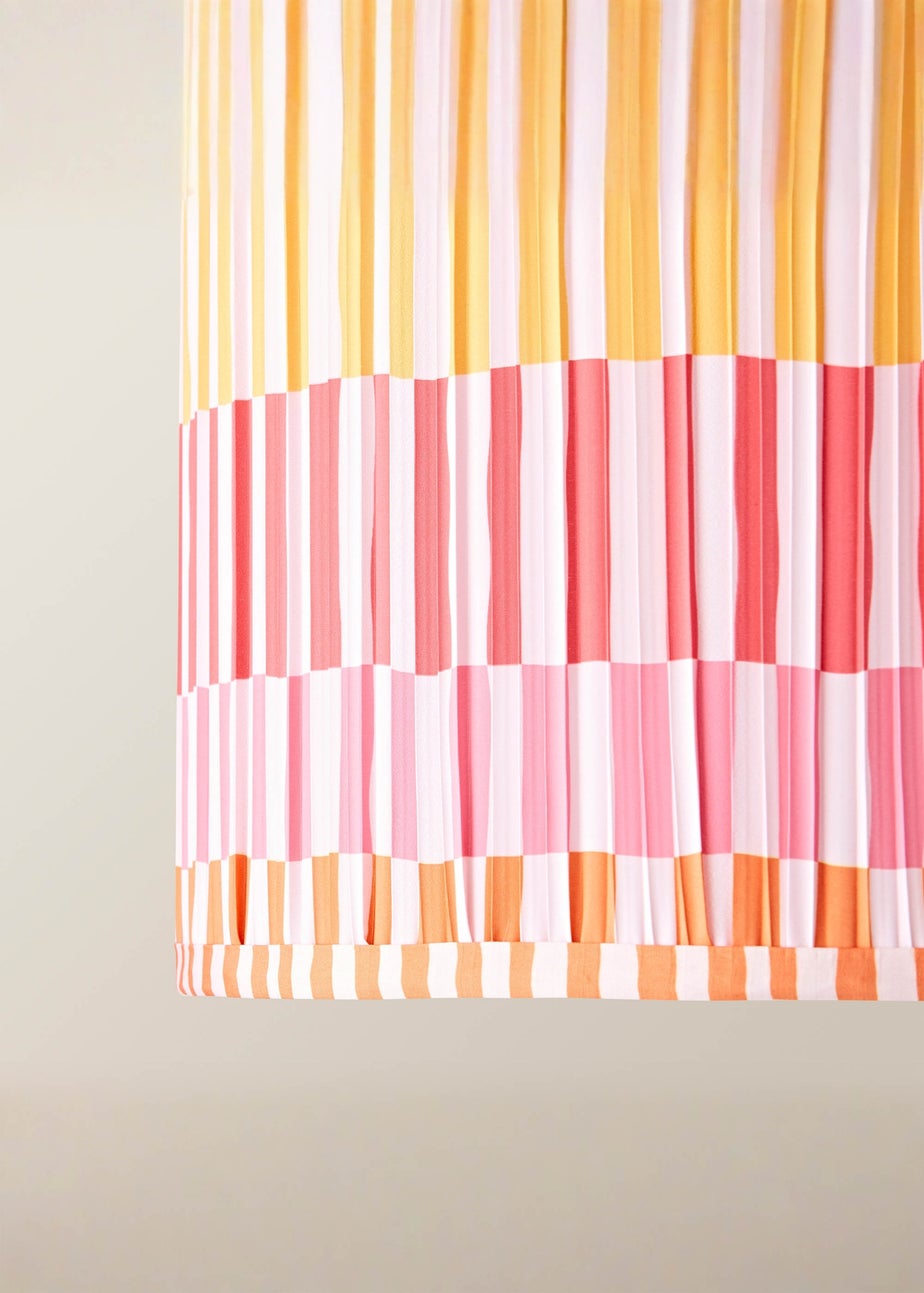 ValueLights Rae Large Pink Pleated Easy Fit Lampshade