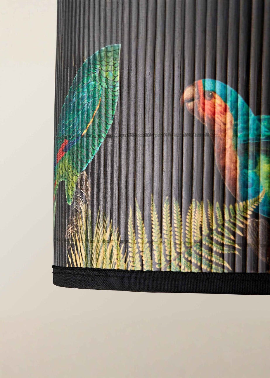 ValueLights Daintree Small Dark Jungle Bamboo Easy Fit Lampshade