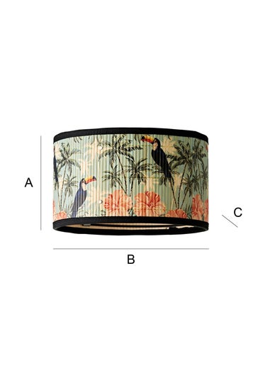 ValueLights Daintree Small Jungle Bamboo Easy Fit Lampshade