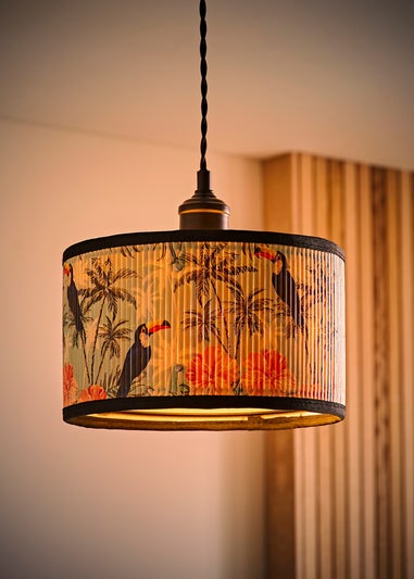 ValueLights Daintree Small Jungle Bamboo Easy Fit Lampshade