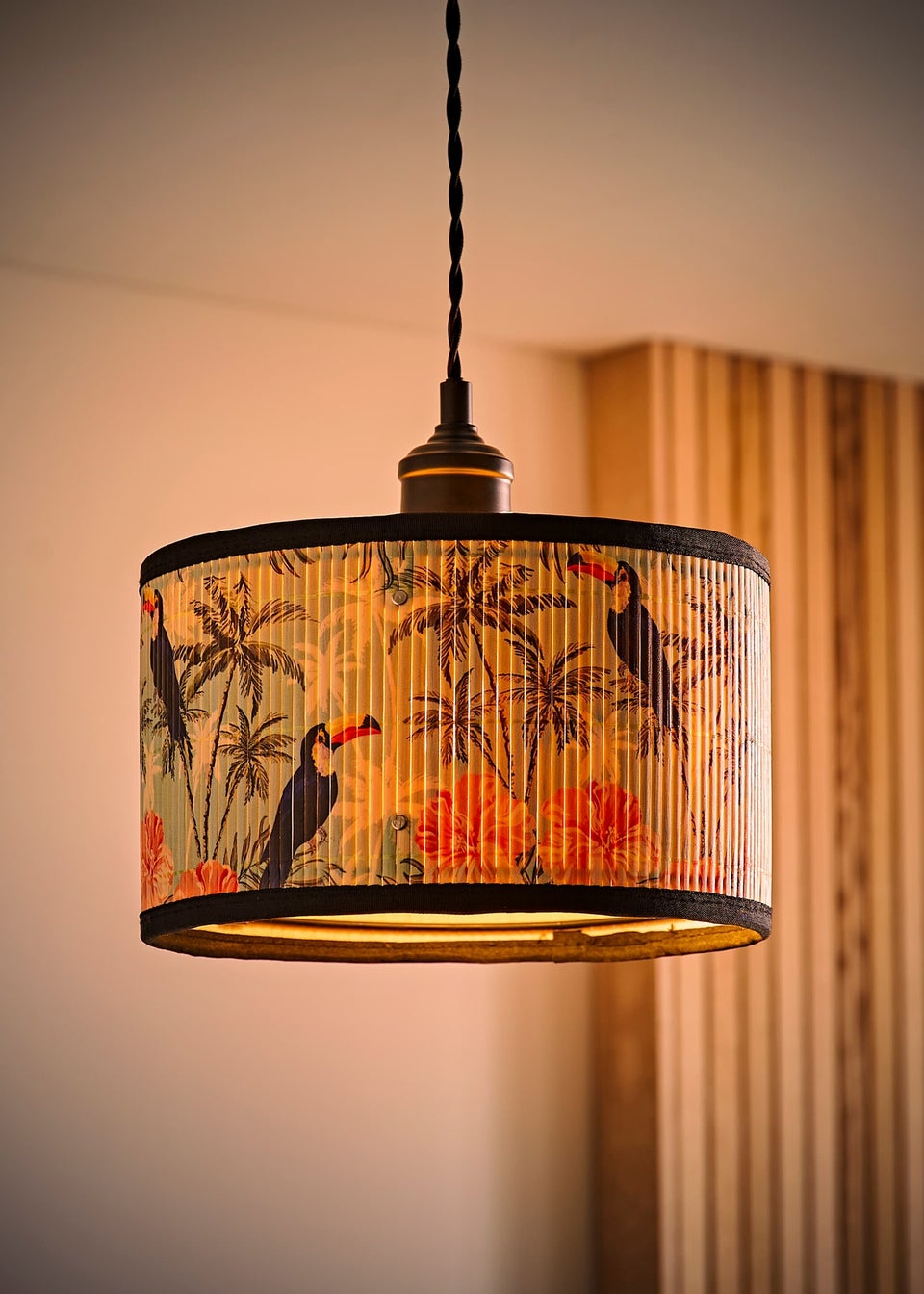 ValueLights Daintree Small Jungle Bamboo Easy Fit Lampshade