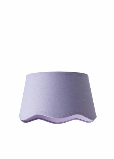 ValueLights Mabel Small Scalloped Lilac Easy Fit Lampshade
