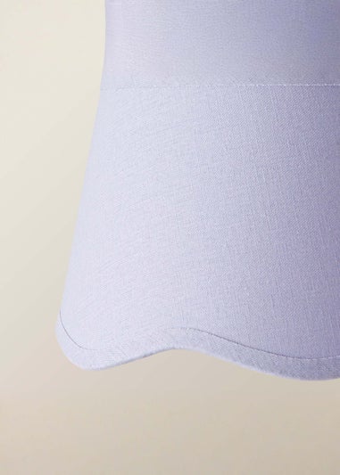 ValueLights Mabel Small Scalloped Lilac Easy Fit Lampshade