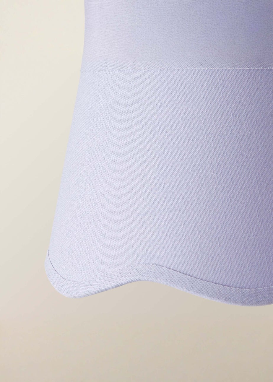 ValueLights Mabel Small Scalloped Lilac Easy Fit Lampshade