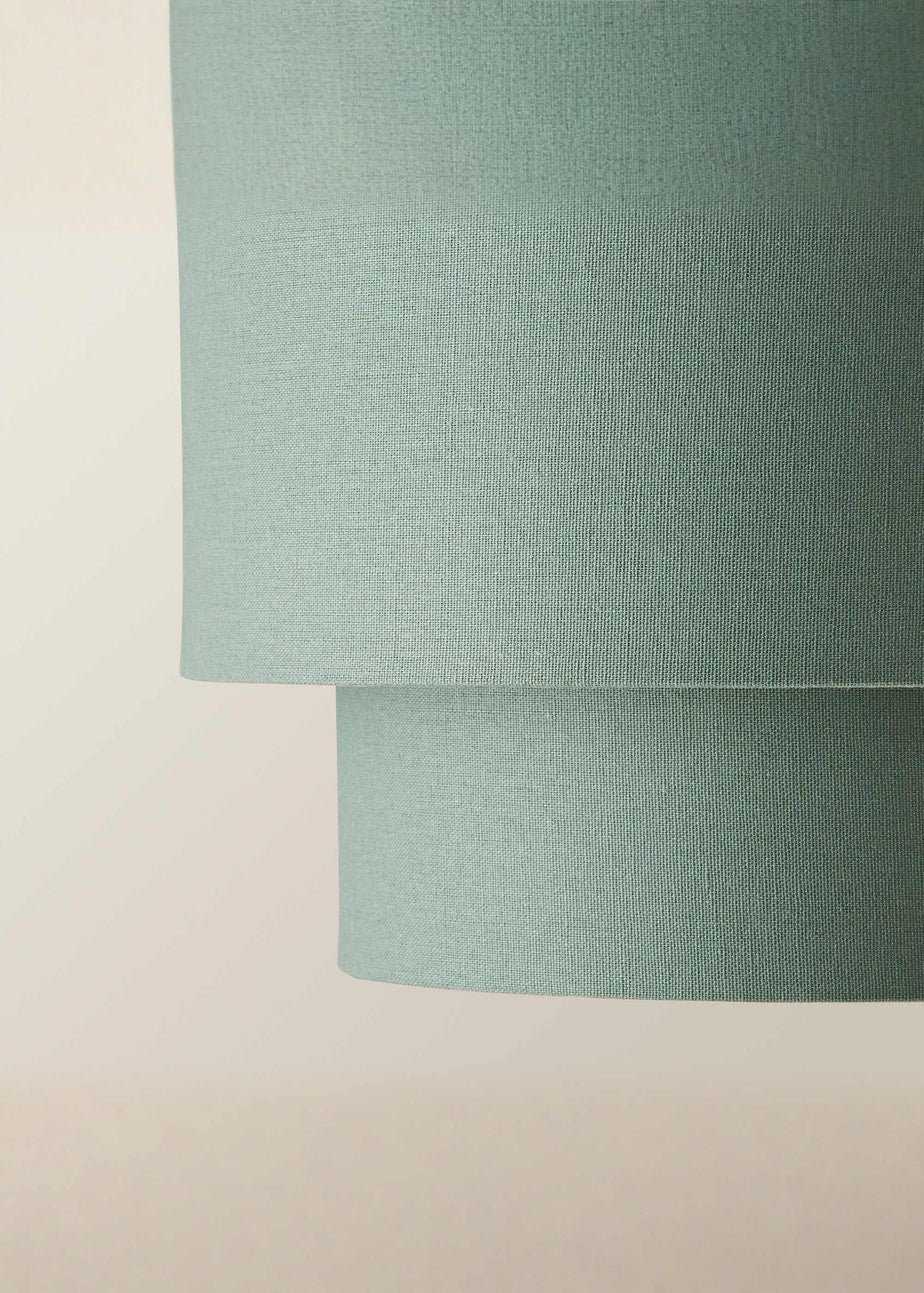 ValueLights Jodie Two Tier Sage Linen Easy Fit Lampshade