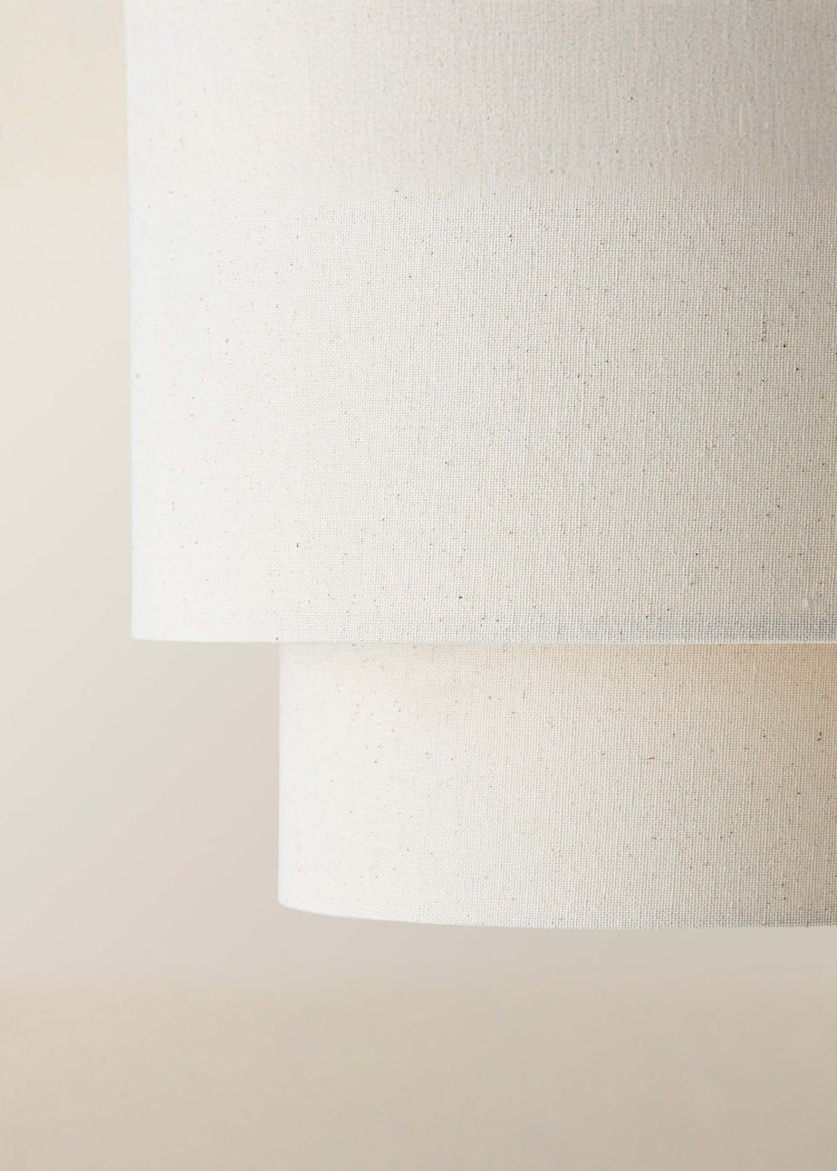 ValueLights Jodie Two Tier Natural Linen Easy Fit Lampshade