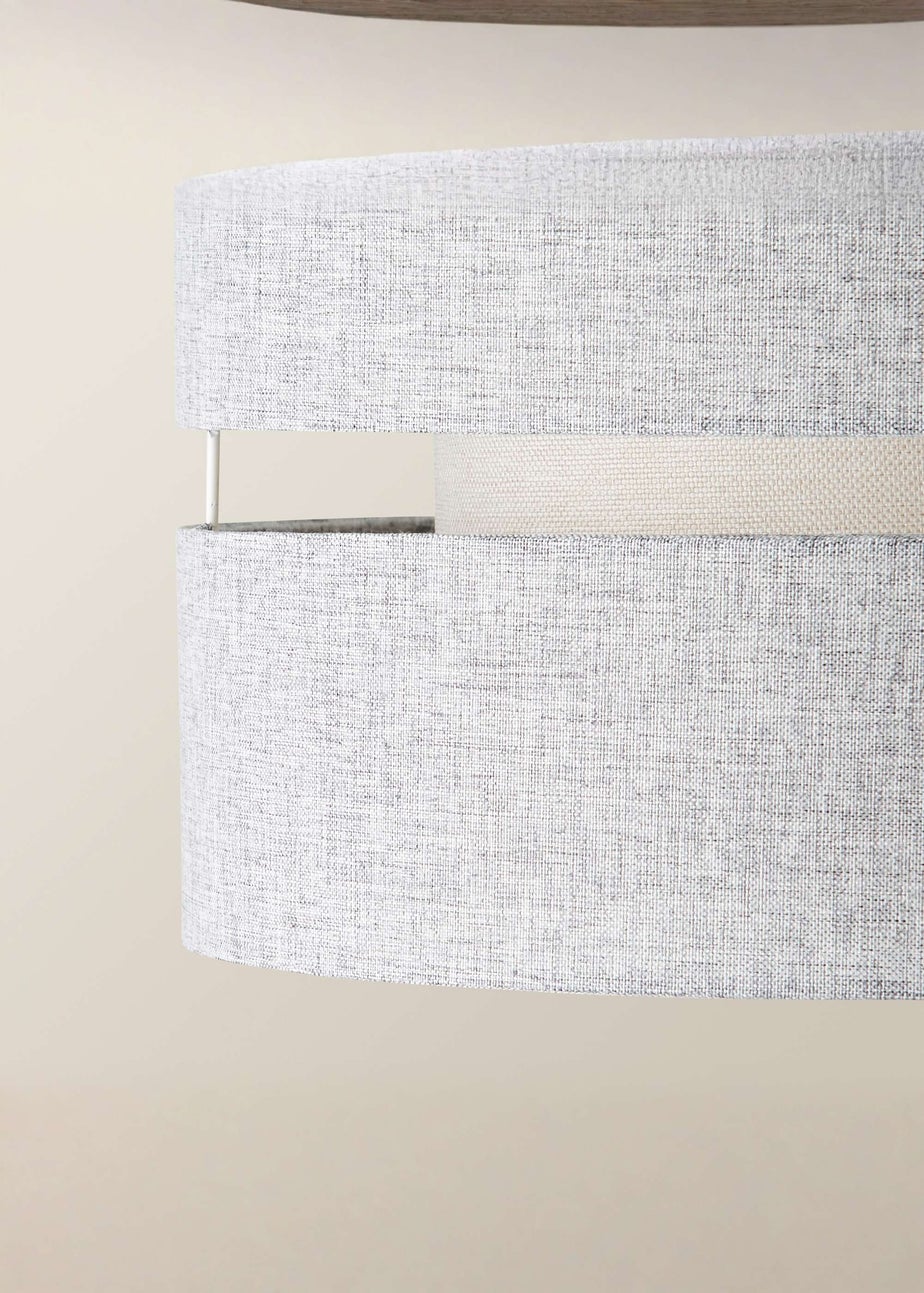ValueLights Sophia Grey Linen Easy Fit Lampshade