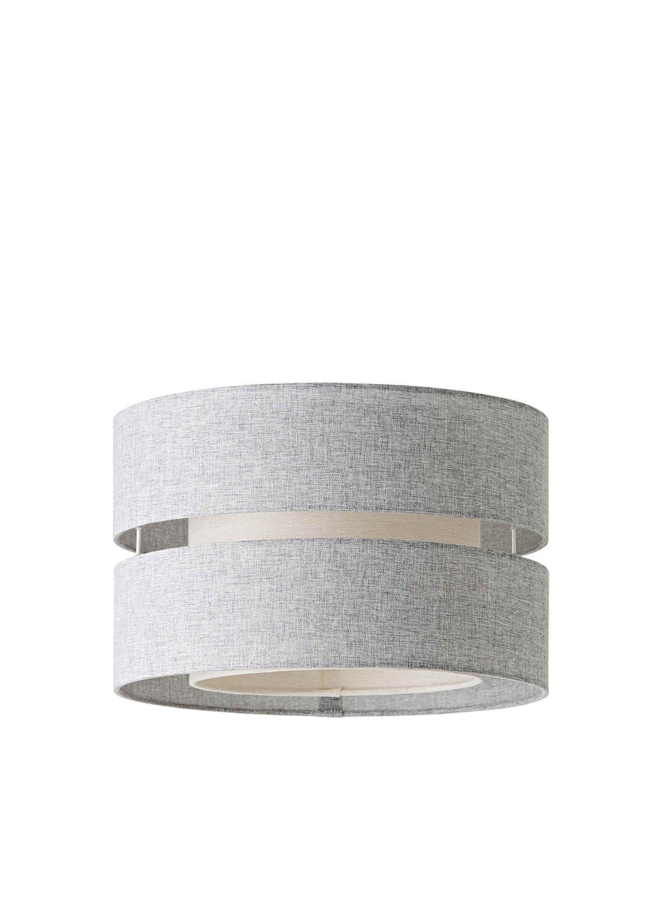 ValueLights Sophia Grey Linen Easy Fit Lampshade