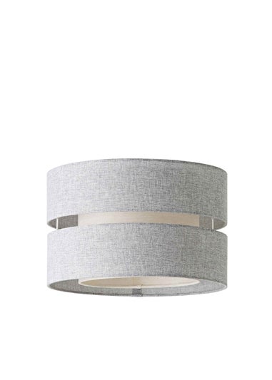 ValueLights Sophia Grey Linen Easy Fit Lampshade
