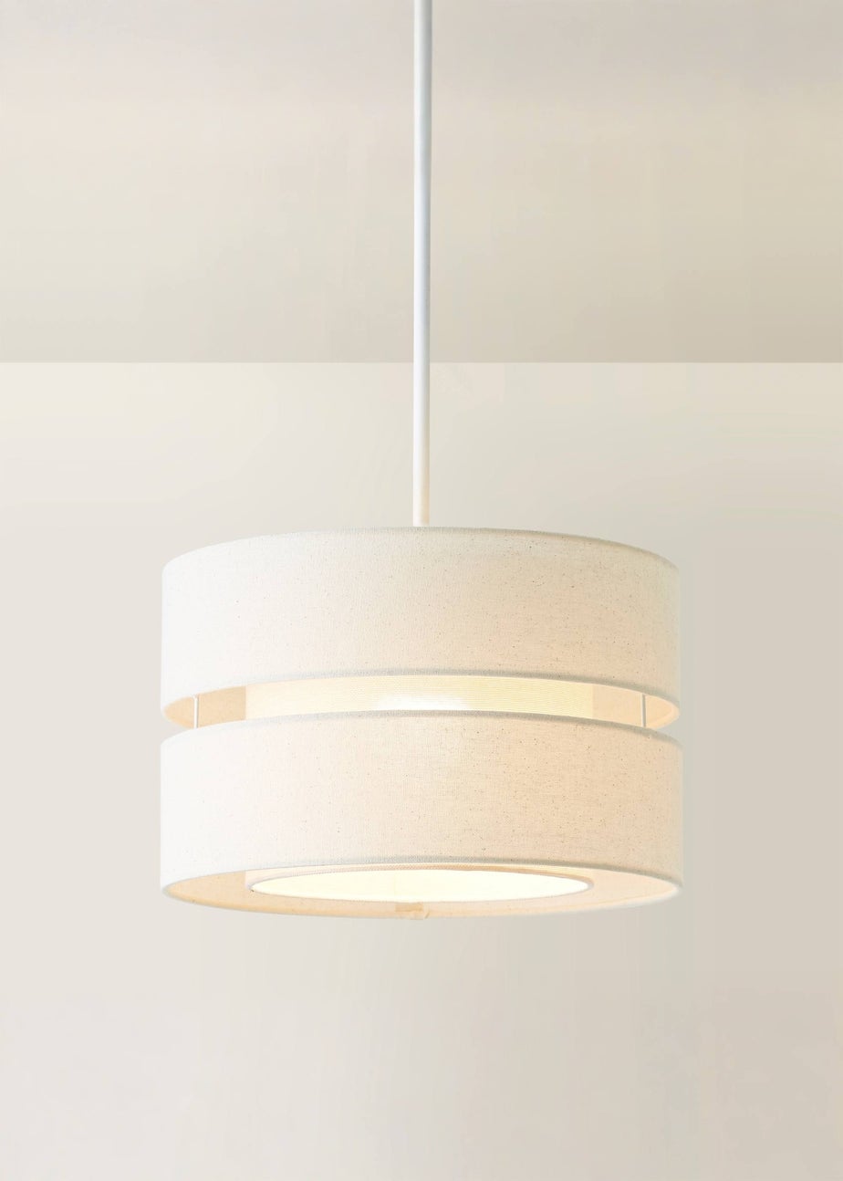 ValueLights Sophia Natural Linen Easy Fit Lampshade