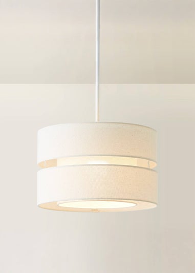 ValueLights Sophia Natural Linen Easy Fit Lampshade