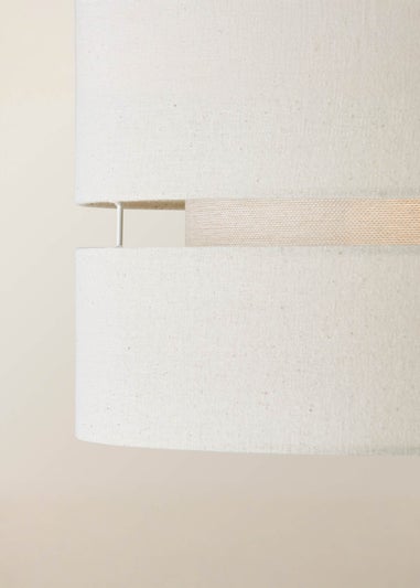 ValueLights Sophia Natural Linen Easy Fit Lampshade