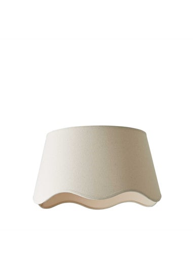 ValueLights Mabel Large Scalloped Natural Easy Fit Lampshade