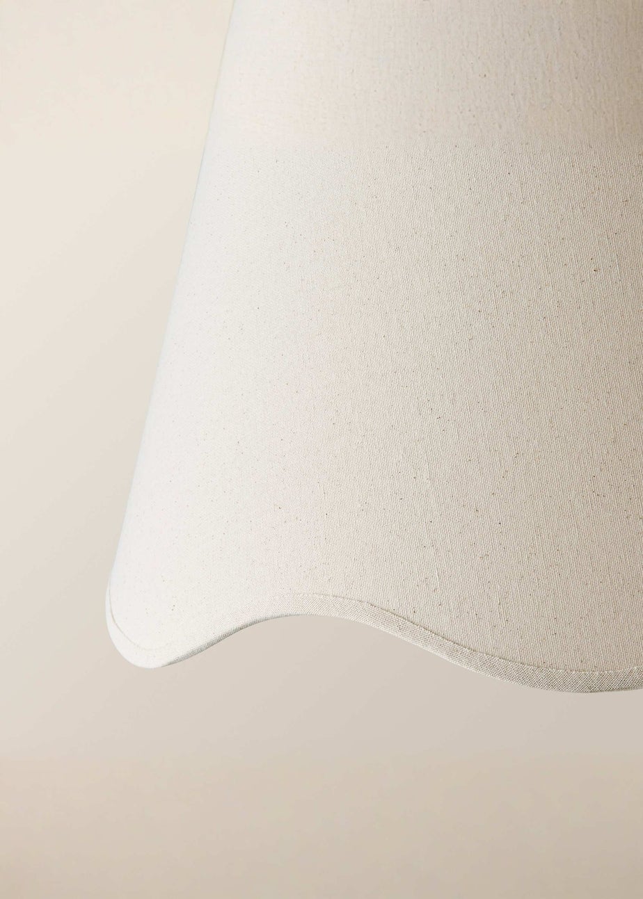 ValueLights Mabel Large Scalloped Natural Easy Fit Lampshade