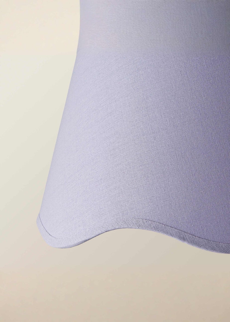 ValueLights Mabel Large Scalloped Lilac Easy Fit Lampshade