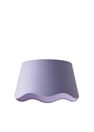 ValueLights Mabel Large Scalloped Lilac Easy Fit Lampshade