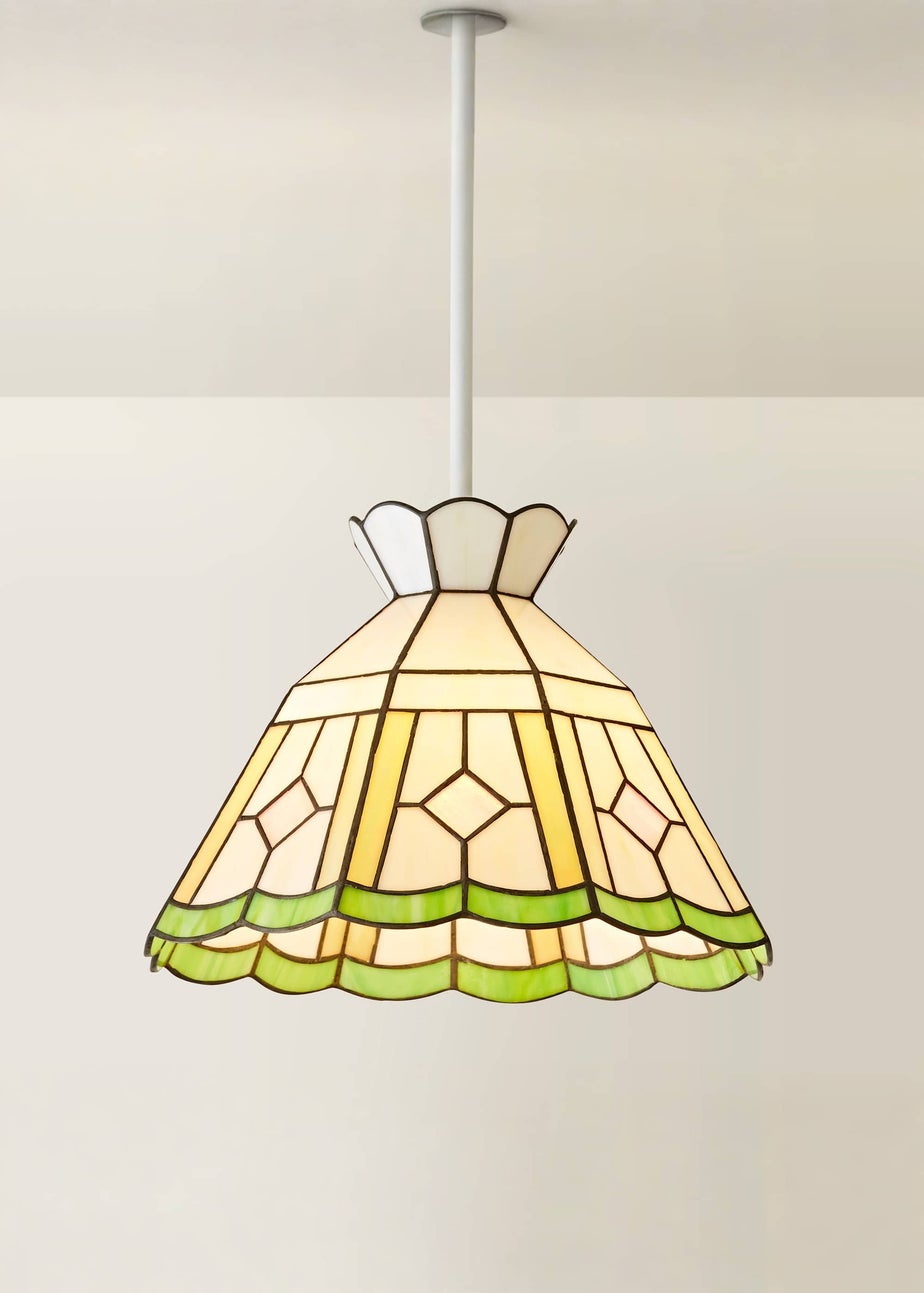 ValueLights Beatrix Tiffany Glass Easy Fit Lampshade