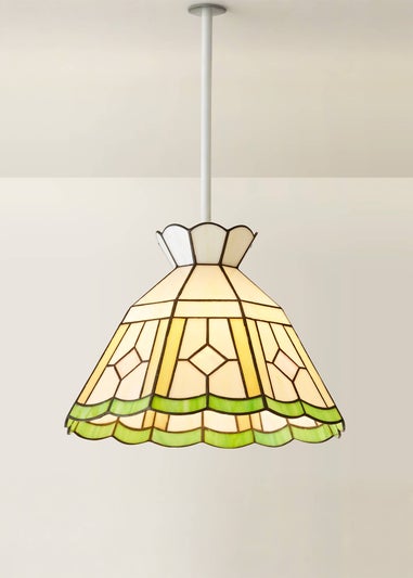ValueLights Beatrix Tiffany Glass Easy Fit Lampshade