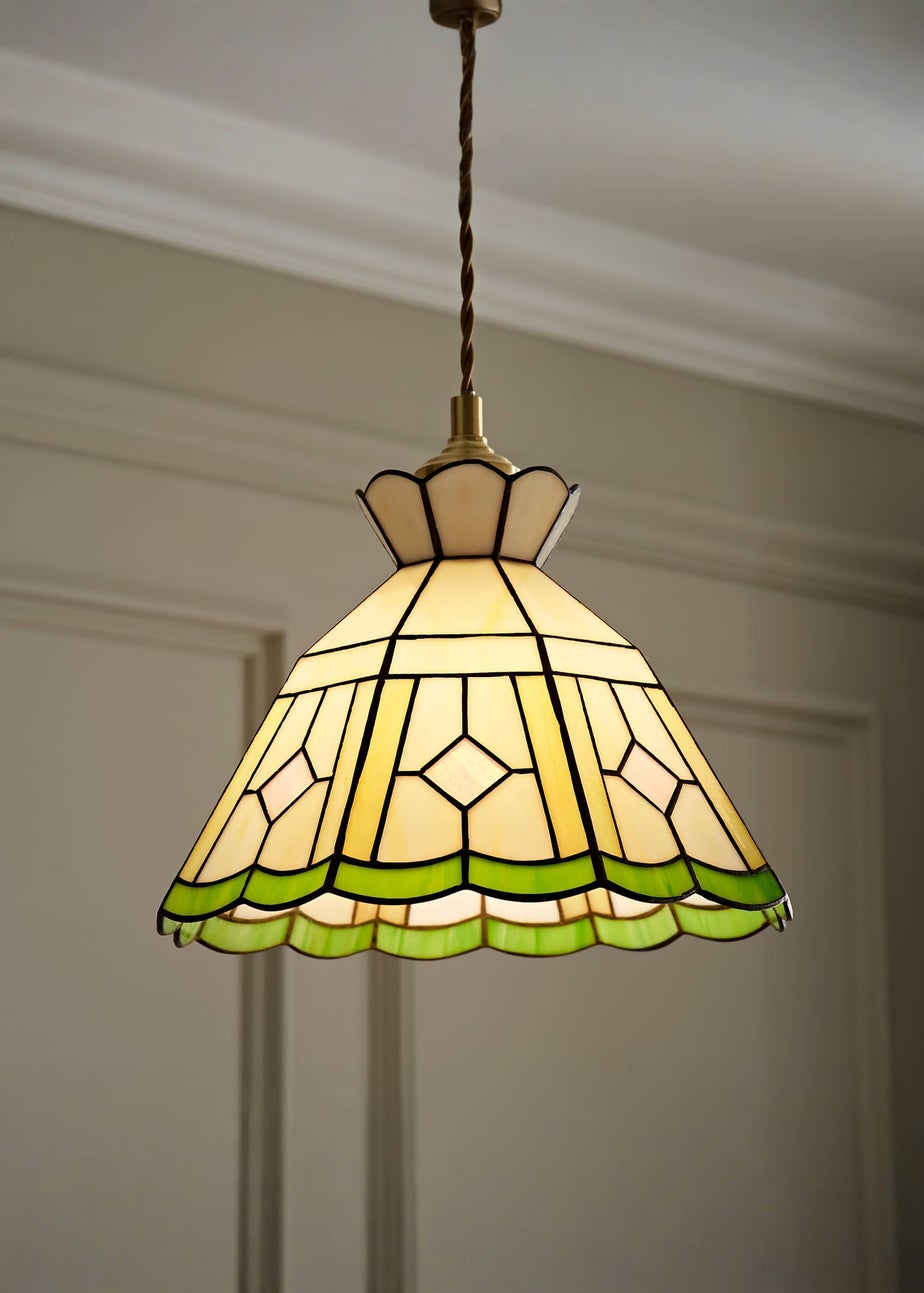 ValueLights Beatrix Tiffany Glass Easy Fit Lampshade